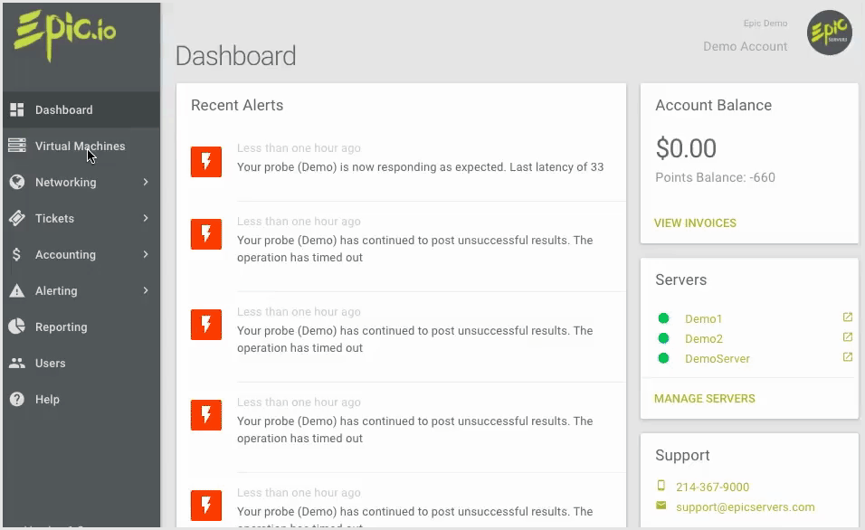 Infrastructure Customer Portal